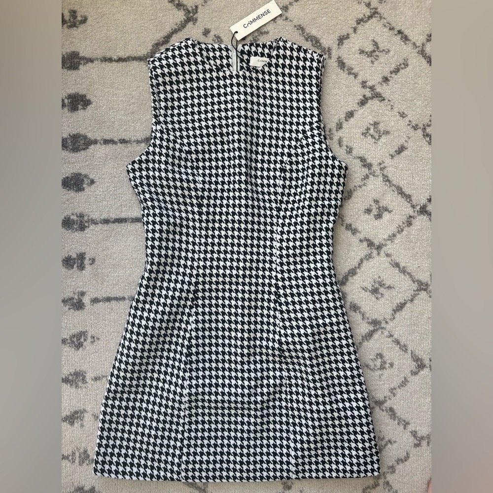 Commense Black and White Houndstooth Dress - Picture 5 of 7